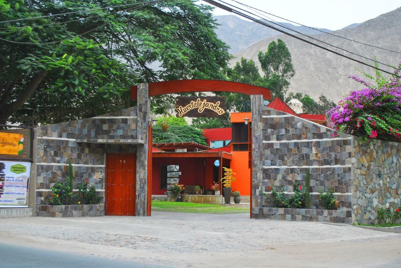 Huertalejandro Restaurante Campestre Y Hospedaje Cieneguilla Dış mekan fotoğraf
